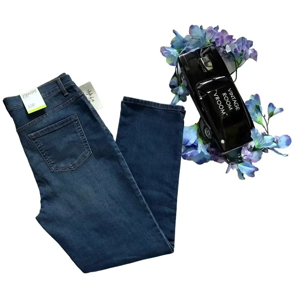 Style & Co. NWT Straight Leg Jeans Women 10P